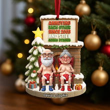 Load image into Gallery viewer, Annoying Each Other Since 2003 - Personalized Naughty Old Couple Christmas Ornament Ornament MagicInPrints
