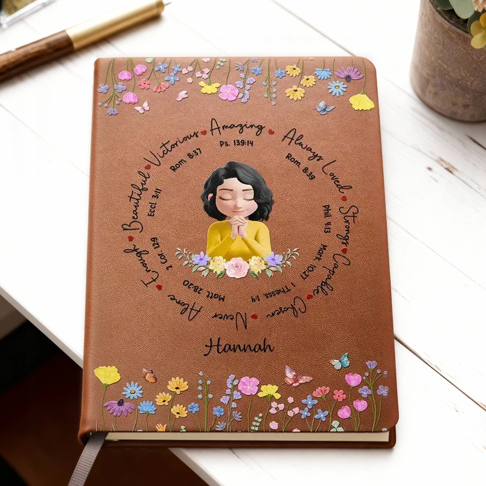 Personalized Prayer Journal for Women - Inspirational Floral Design Stationery MagicInPrints