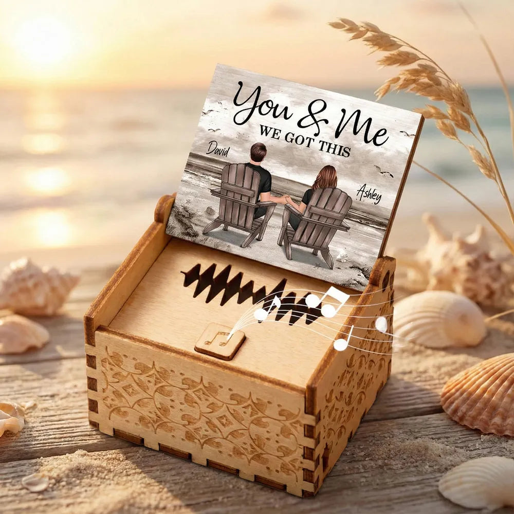 Personalized Wooden Music Box for Couples - Romantic Gift for Anniversaries Plaque MagicInPrints