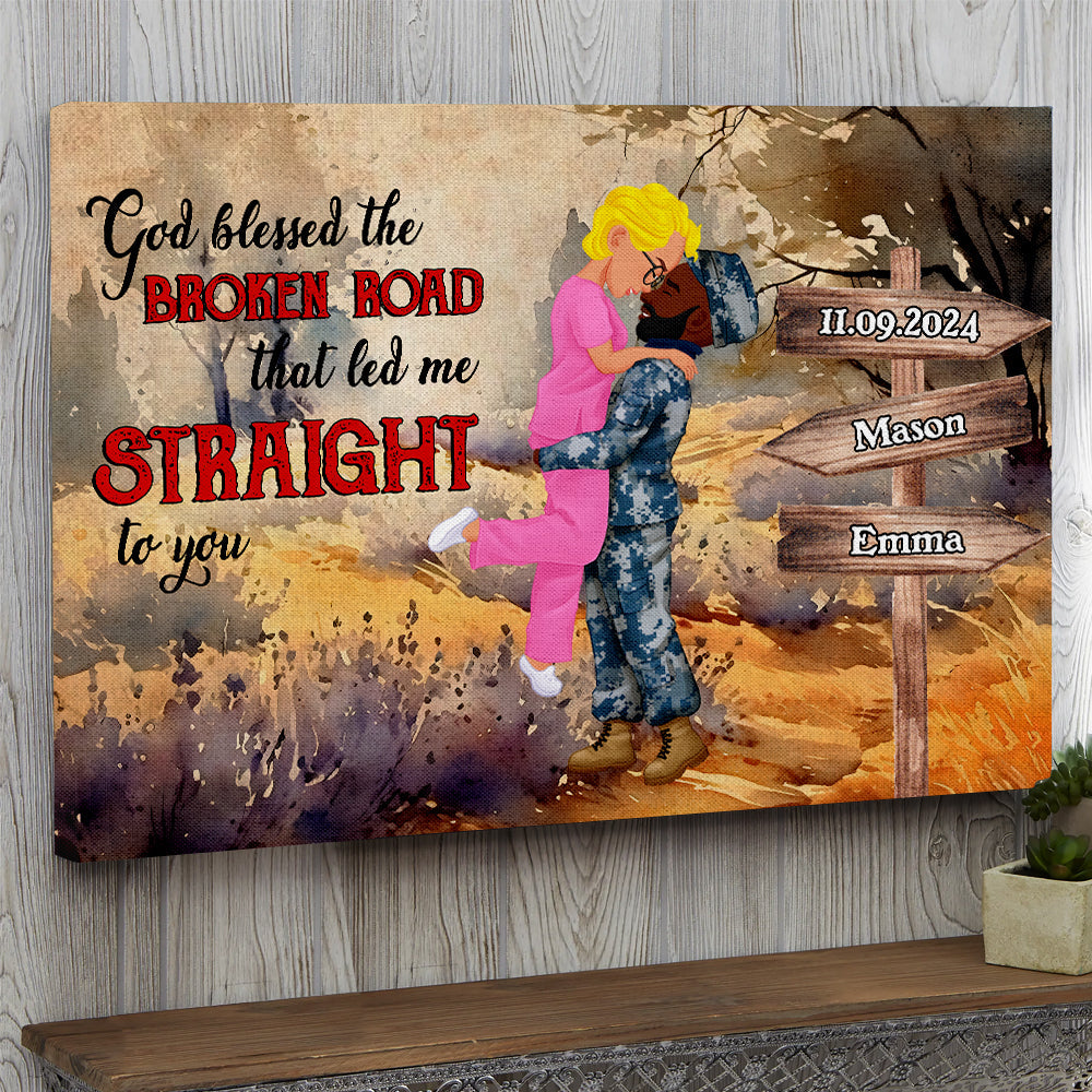 Custom Couple Canvas Print | Unique Personalized Valentine's Day Gifts Poster & Canvas PopCulturePrints