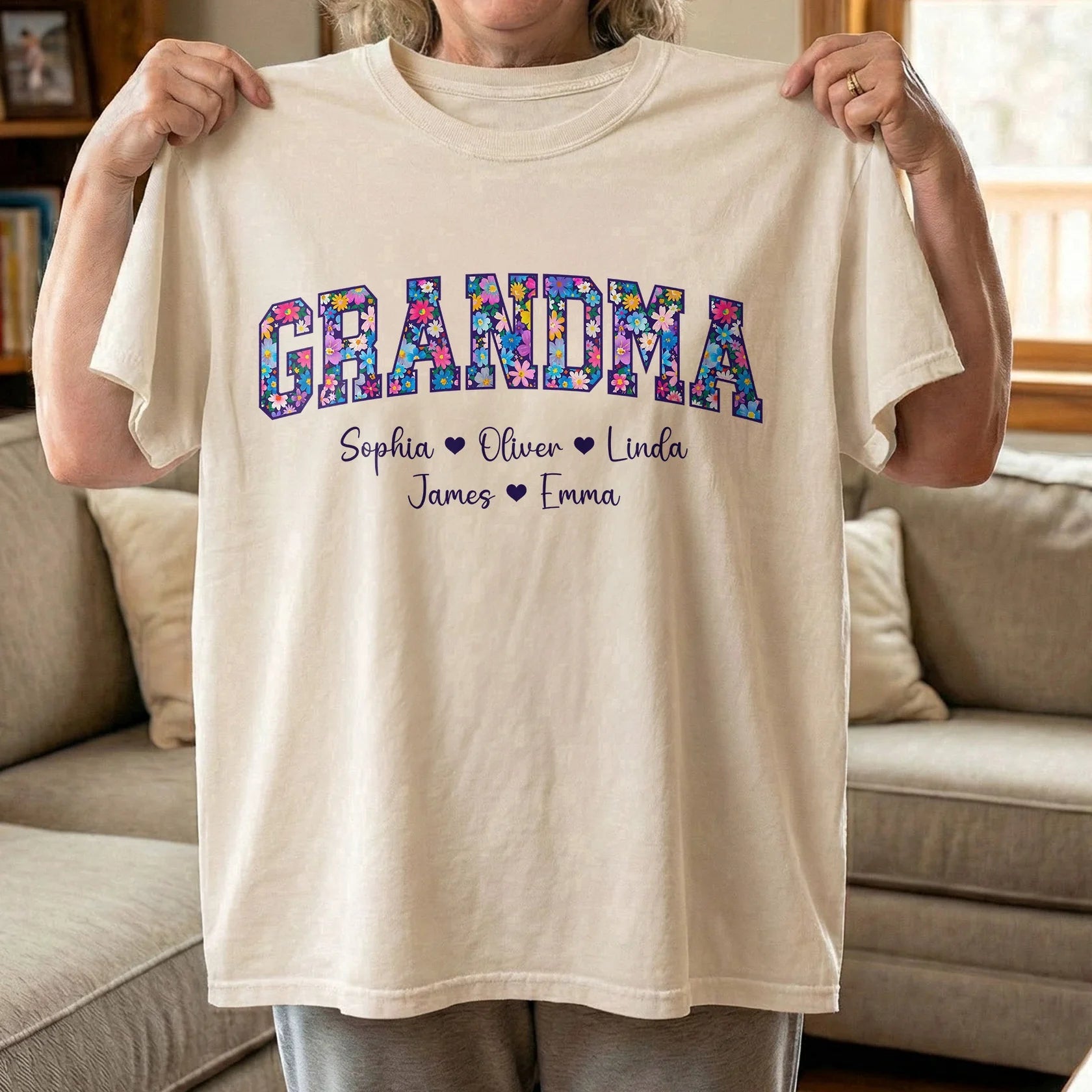 Custom Family Name T-Shirt for Women - Personalized Gift for Moms and Grandmas Cloth MagicInPrints