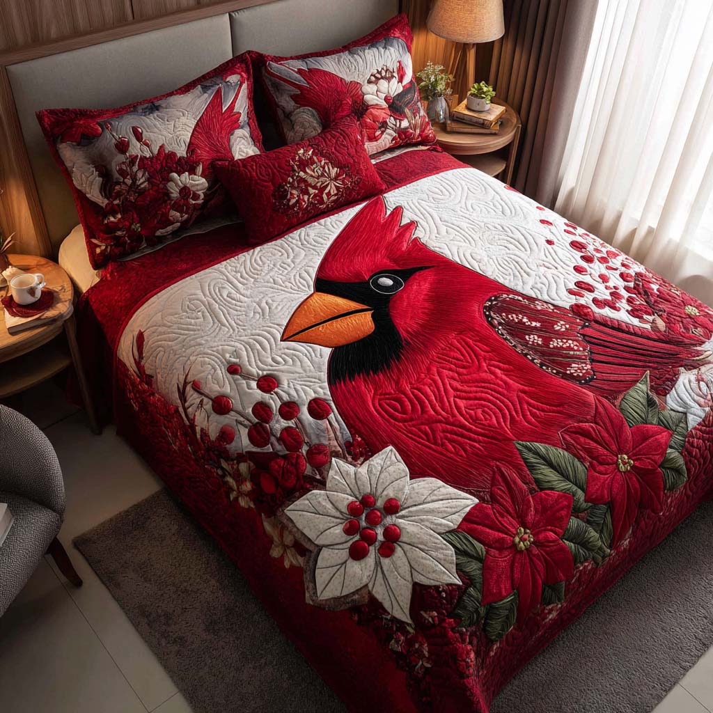 Awaken Your Senses – Personalized 3-Piece Quilted Bedding Set – Gift for Nature Lovers Quilted Bedding Set V2 MagicInPrints