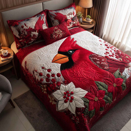 Awaken Your Senses – Personalized 3-Piece Quilted Bedding Set – Gift for Nature Lovers Quilted Bedding Set V2 MagicInPrints