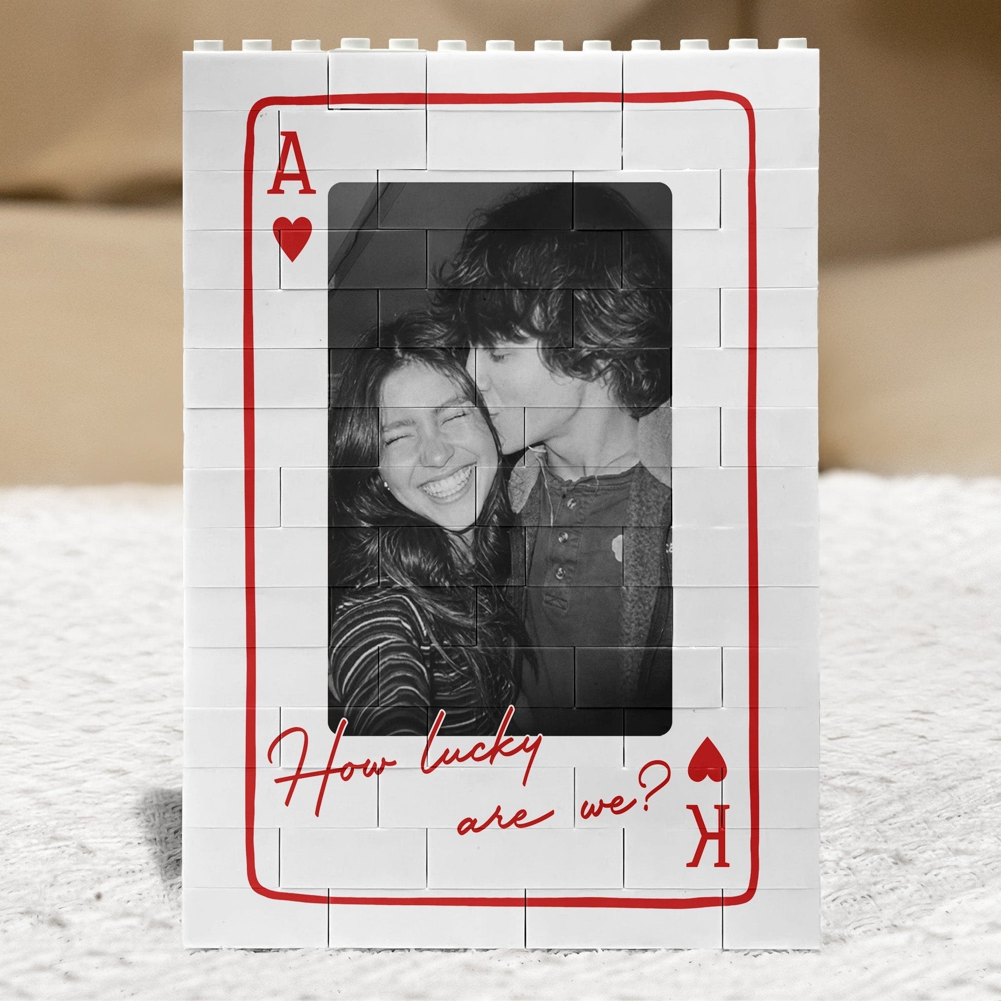 Custom Photo Block Frame for Couples - Romantic Gift Plaque MagicInPrints