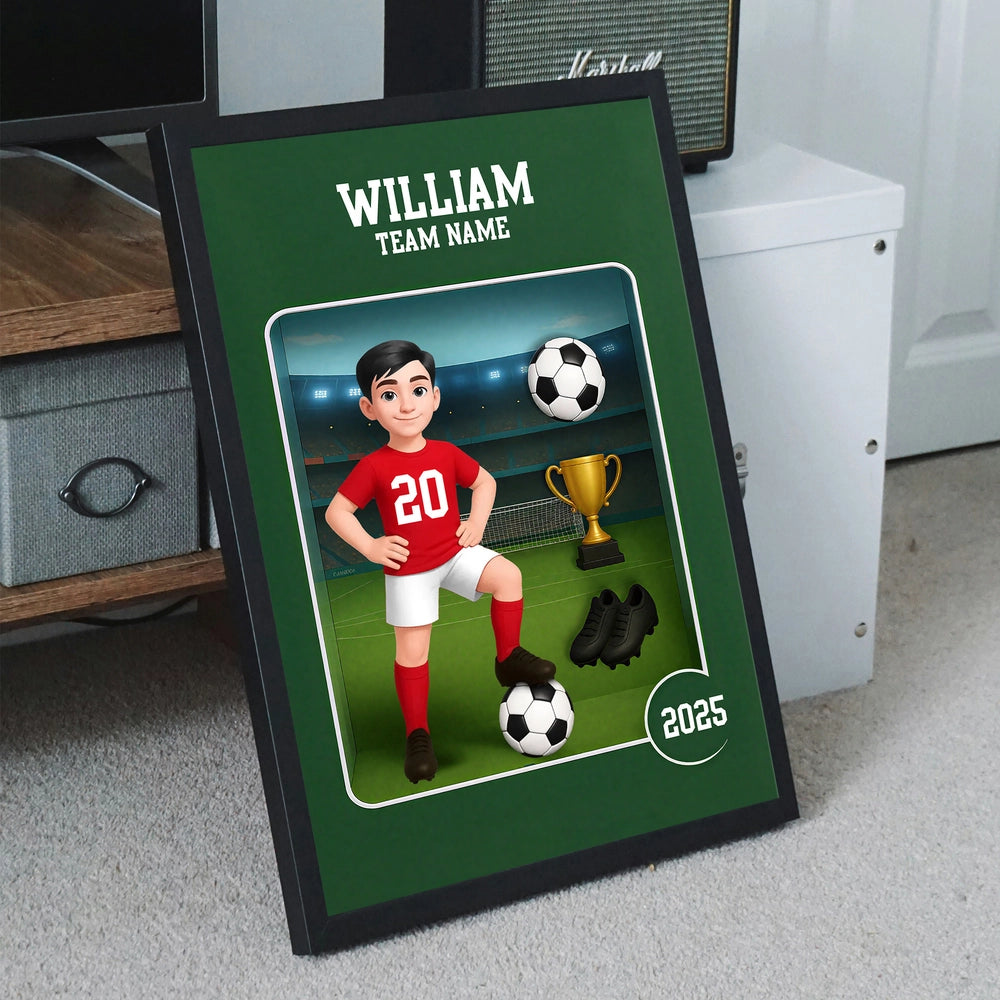 Personalized Soccer Player Acrylic Plaque for Kids - Custom Team Gift Plaque MagicInPrints