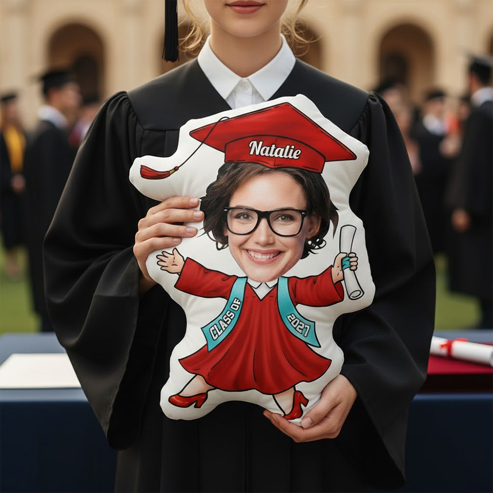 Customized Graduation Photo Pillow for Graduates - Class of 2026 Gift Pillow MagicInPrints