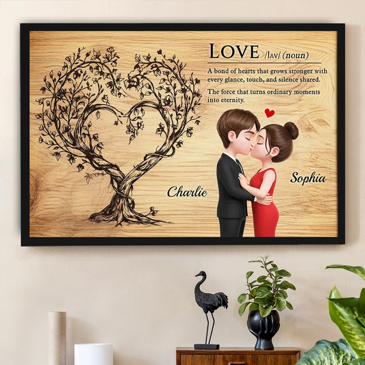 Personalized Couple Wall Art for Lovers - Romantic Home Decor Gift Poster or Canvas MagicInPrints