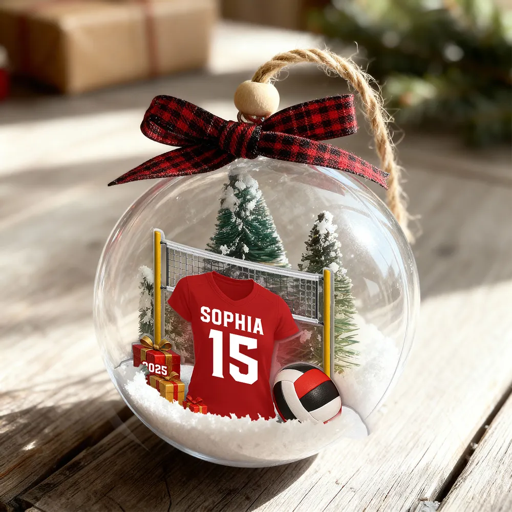 Personalized Volleyball Ornament for Athletes - Christmas Gift Ornament MagicInPrints