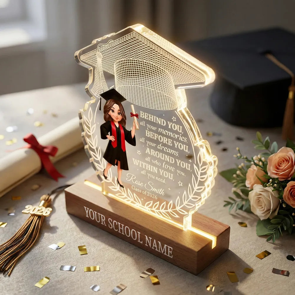 Personalized Graduation Acrylic Plaque for Students - Inspirational Gift for Class of 2026 Plaque MagicInPrints