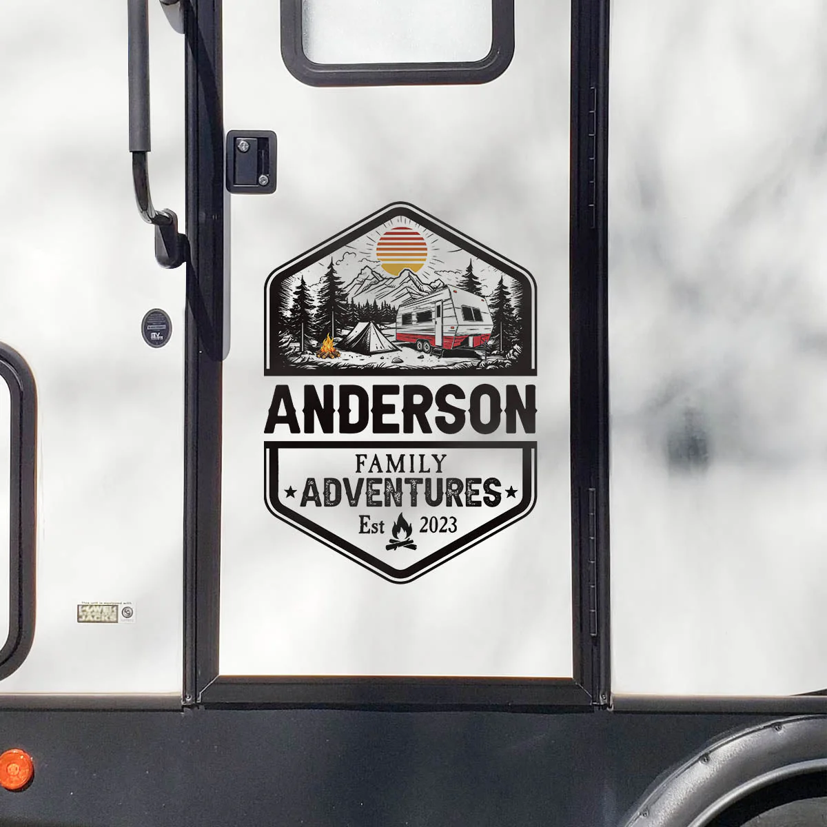 Custom Family Adventure RV Decal for Outdoor Enthusiasts - Personalized Camping Decor Sticker MagicInPrints