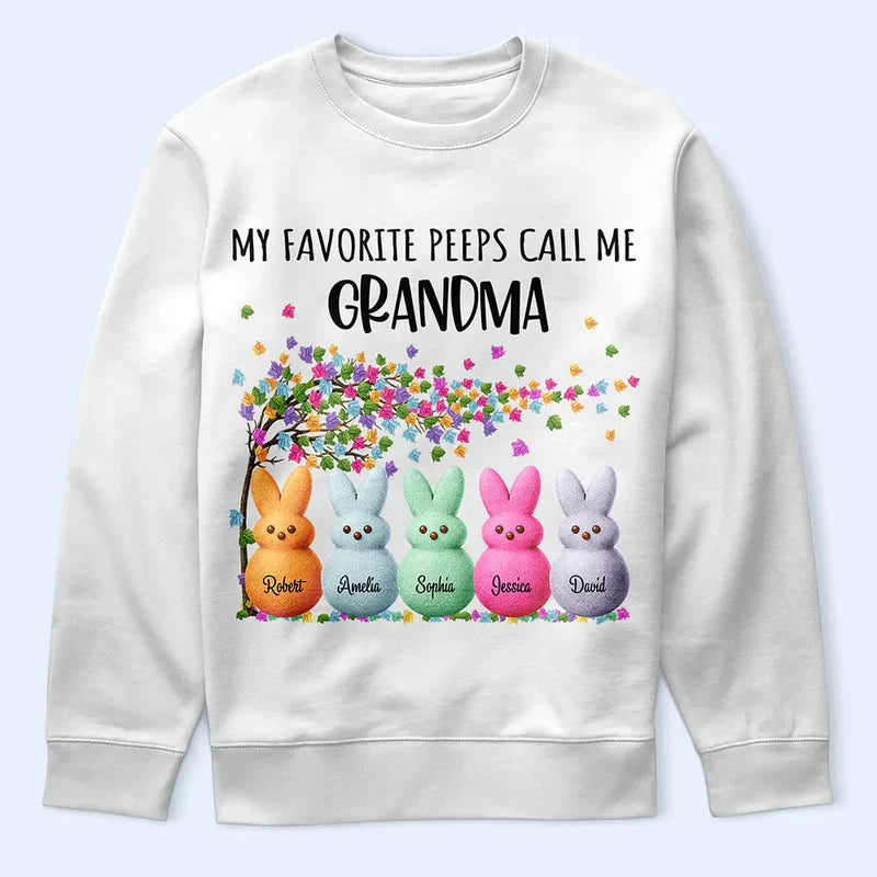 Personalized Grandma T-Shirt for Easter - Custom Family Bunny Design Cloth MagicInPrints