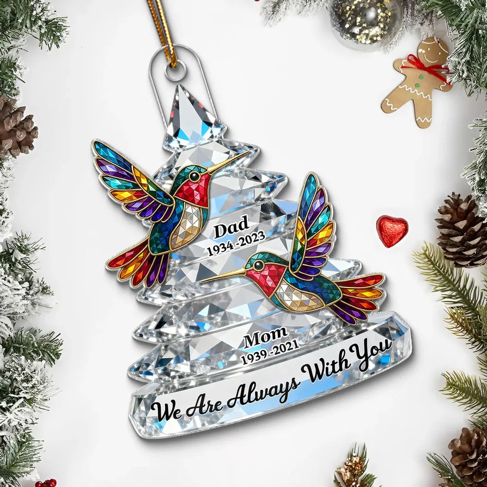 Personalized Memorial Crystal Ornament for Family - Christmas Remembrance Ornament MagicInPrints