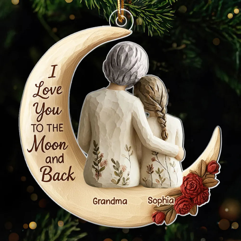 Personalized Grandma and Granddaughter Ornament - Sentimental Gift for Christmas Ornament MagicInPrints
