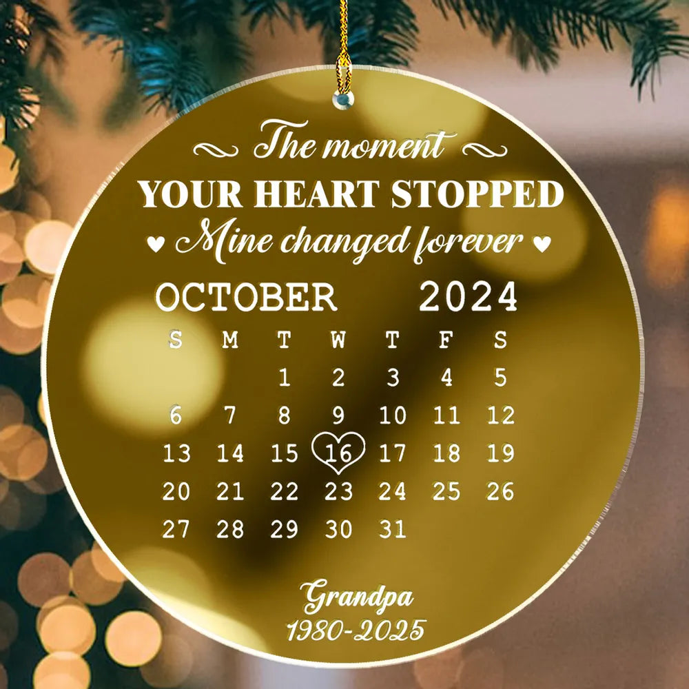 Personalized Memorial Ornament for Dad - Heartfelt Remembrance Keepsake Ornament MagicInPrints