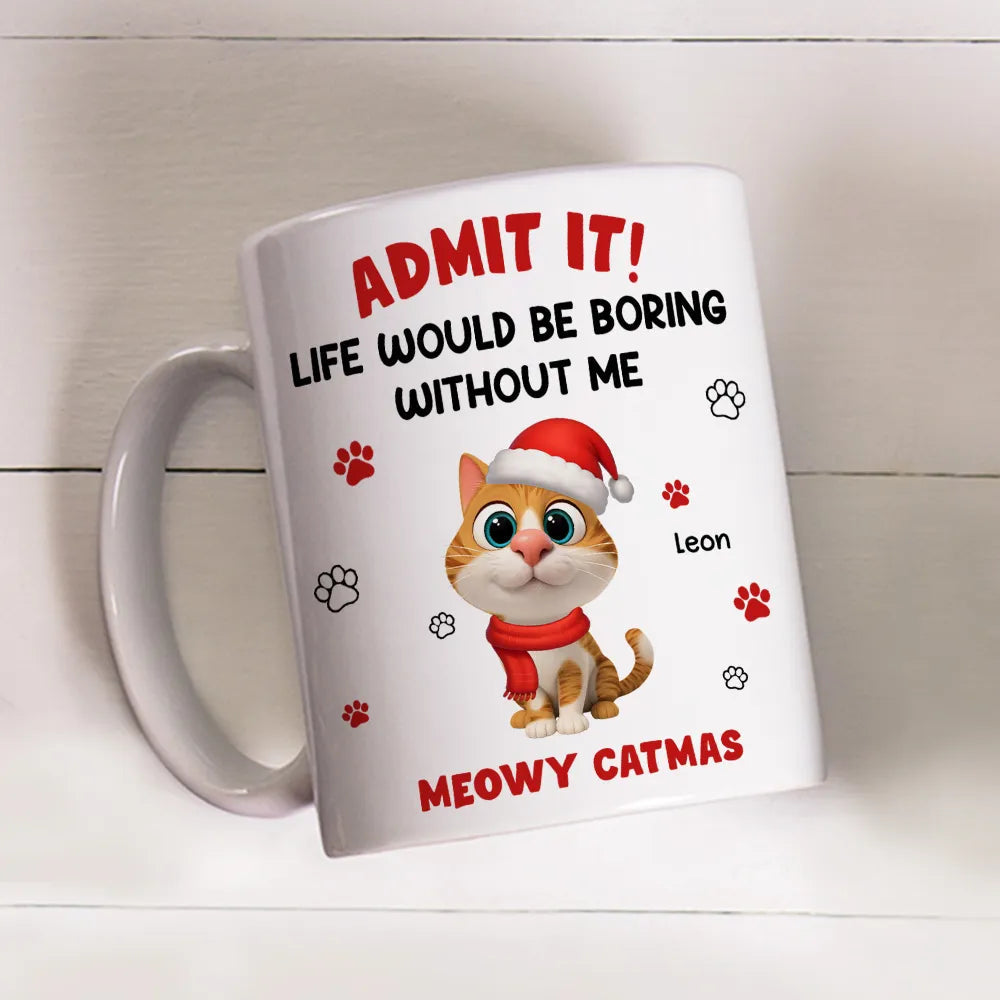 Personalized Cat Lover Christmas Mug for Pet Owners - Festive Holiday Gift Cup MagicInPrints