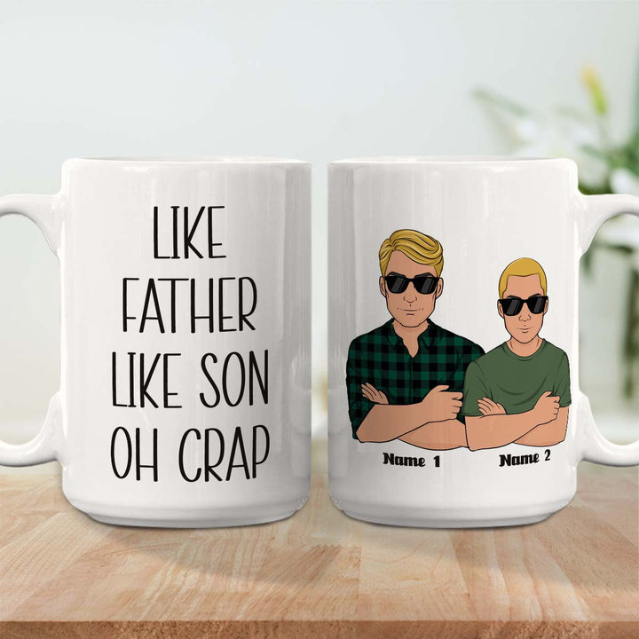 Personalized Father-Daughter Mug Set with Funny Quote - Perfect for Father's Day Cup MagicInPrints