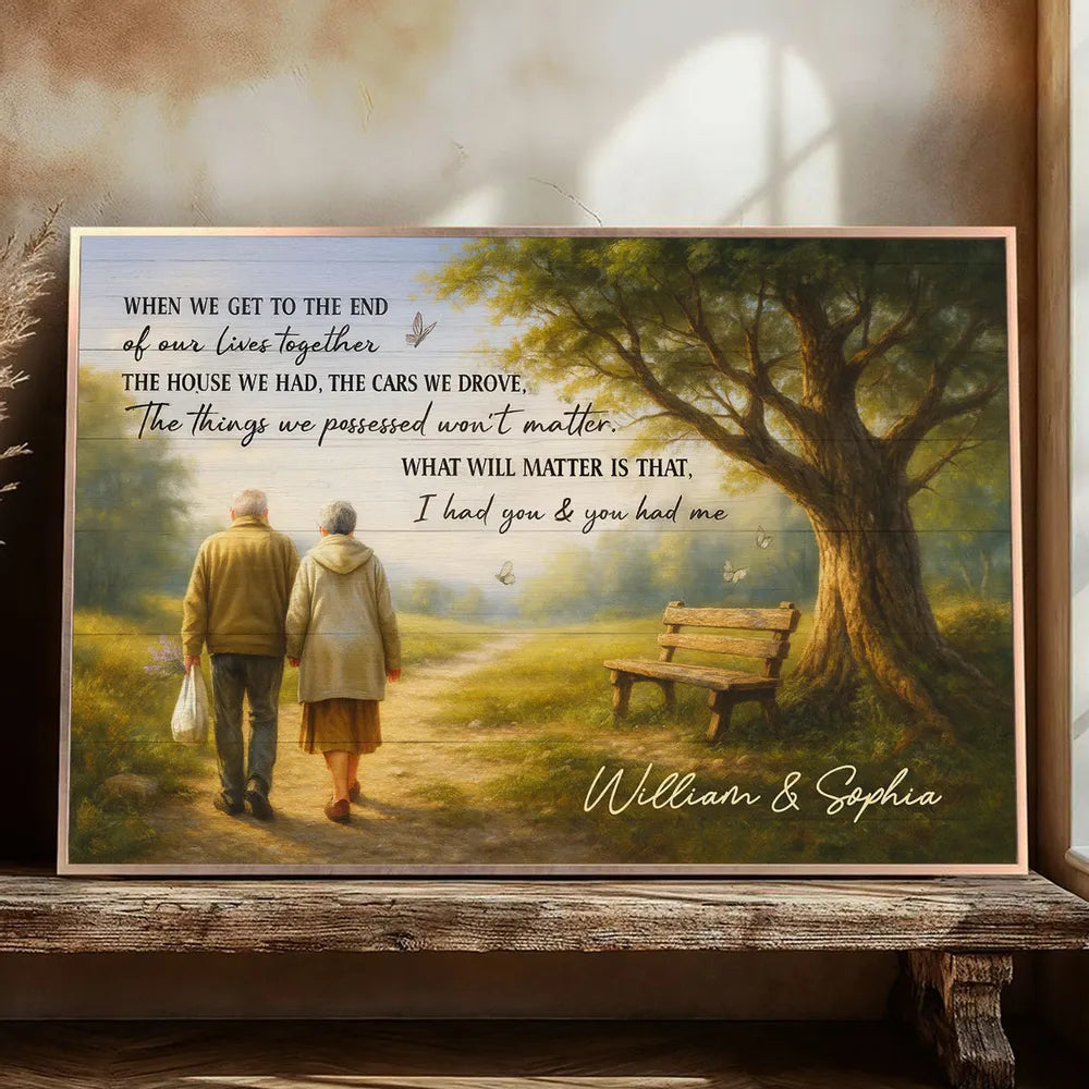 Personalized Couple Canvas Art for Seniors - Sentimental Home Decor Gift Poster or Canvas MagicInPrints