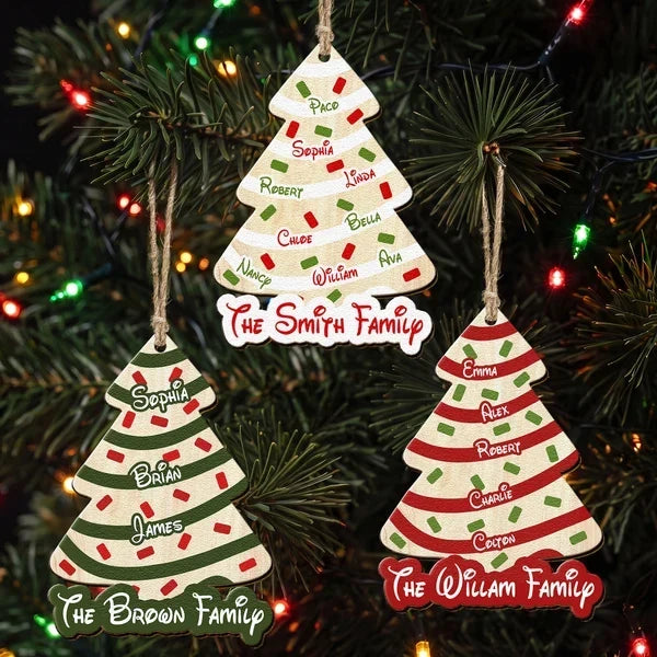 Personalized Family Christmas Ornament Custom Keepsake Gift