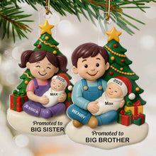 Load image into Gallery viewer, Personalized Acrylic Ornament Big Sister Brother New Baby Gift
