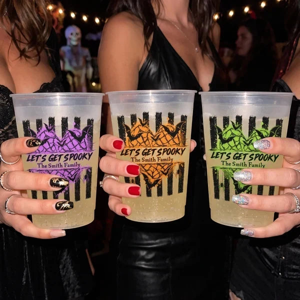 Personalized Frosted Plastic Cup Halloween Gift for Friends