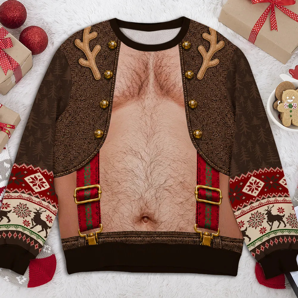 Personalized Funny Printed Sweatshirt for Men – Unique Christmas Gift