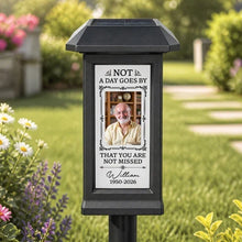 Load image into Gallery viewer, Personalized Solar Garden Stake Light Custom Photo Memorial Gift for Family
