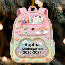 Load image into Gallery viewer, Personalized Acrylic Backpack Ornament Gift for Kids &amp; Parents

