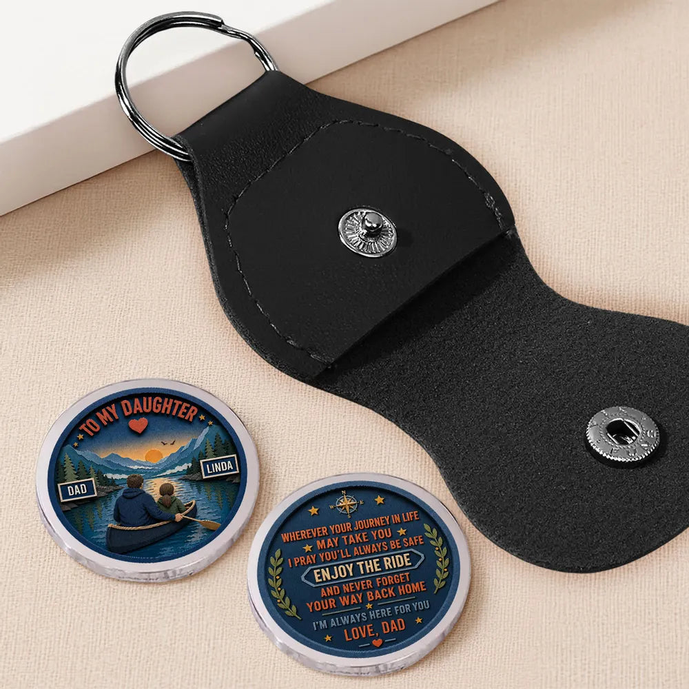 Personalized Pocket Hug Keychain for Son Encouragement Gift
