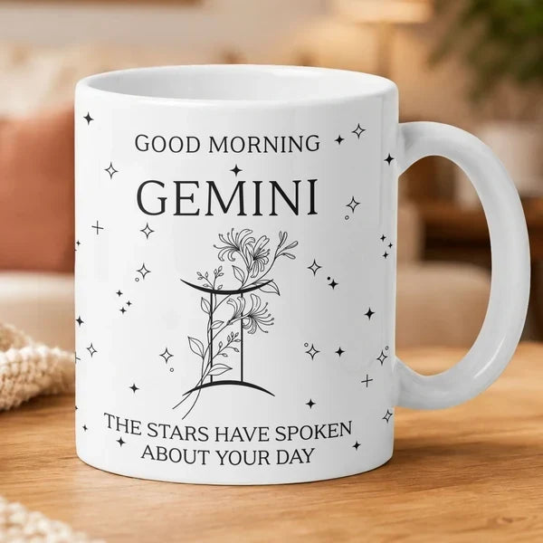 Personalized Two-Tone Zodiac Mug Custom Gift for Sister