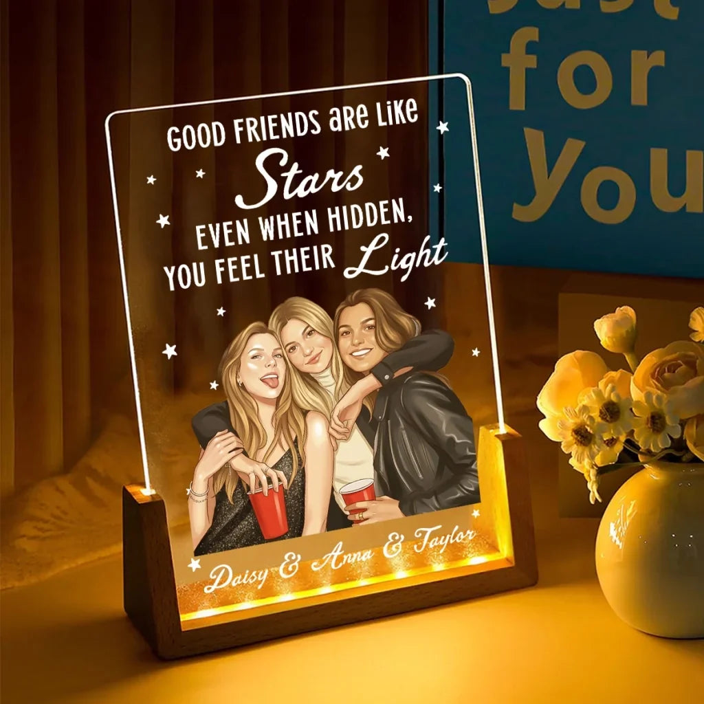Personalized LED Frame Custom Keepsake Gift for Friend