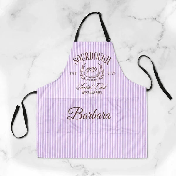 Personalized Waterproof Baking Apron Custom Sourdough Gift for Home Bakers