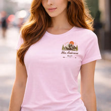 Load image into Gallery viewer, Personalized Mountain Sunset Tee Custom Couple Gift for Wedding
