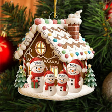 Load image into Gallery viewer, Personalized Acrylic Snowman Family Ornament Unique Christmas Gift for Family
