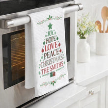 Load image into Gallery viewer, Personalized Kitchen Towel Christmas Gift for Mom Family
