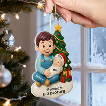 Load image into Gallery viewer, Personalized Acrylic Ornament Big Sister Brother New Baby Gift
