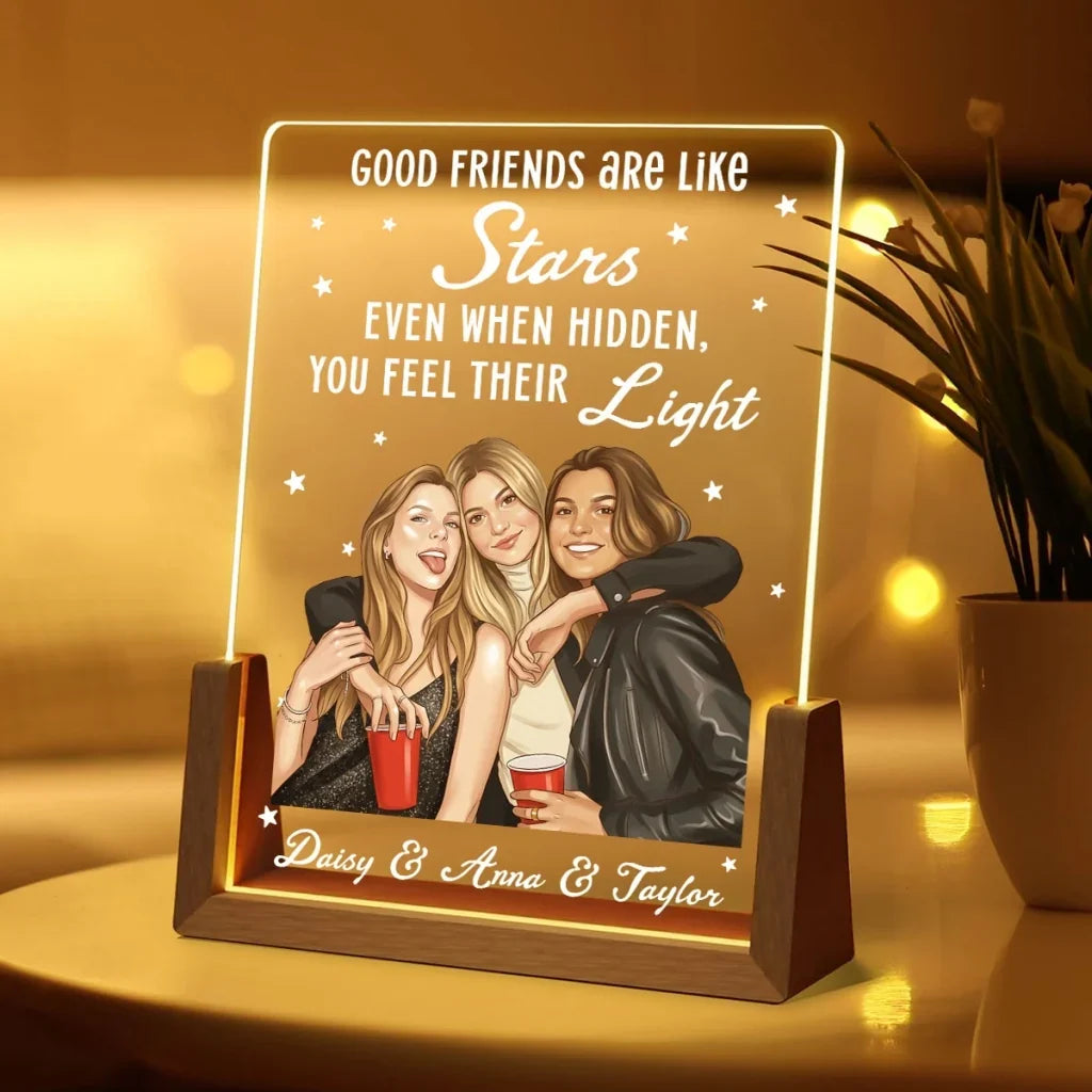 Personalized LED Frame Custom Keepsake Gift for Friend