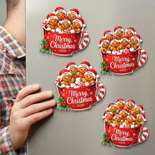 Load image into Gallery viewer, Personalized Gingerbread Family Acrylic Magnet Unique Gift for Christmas

