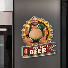 Load image into Gallery viewer, Personalized Silicone Belly Magnet Custom Beer Holder Gift for Dad

