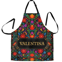 Load image into Gallery viewer, Personalized Waterproof Apron Vibrant Mexican Floral Gift for Mom
