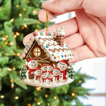 Load image into Gallery viewer, Personalized Acrylic Snowman Family Ornament Unique Christmas Gift for Family
