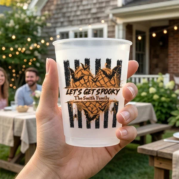 Personalized Frosted Plastic Cup Halloween Gift for Friends