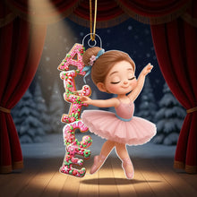 Load image into Gallery viewer, Personalized Acrylic Christmas Ornament Ballerina Gift for Girls
