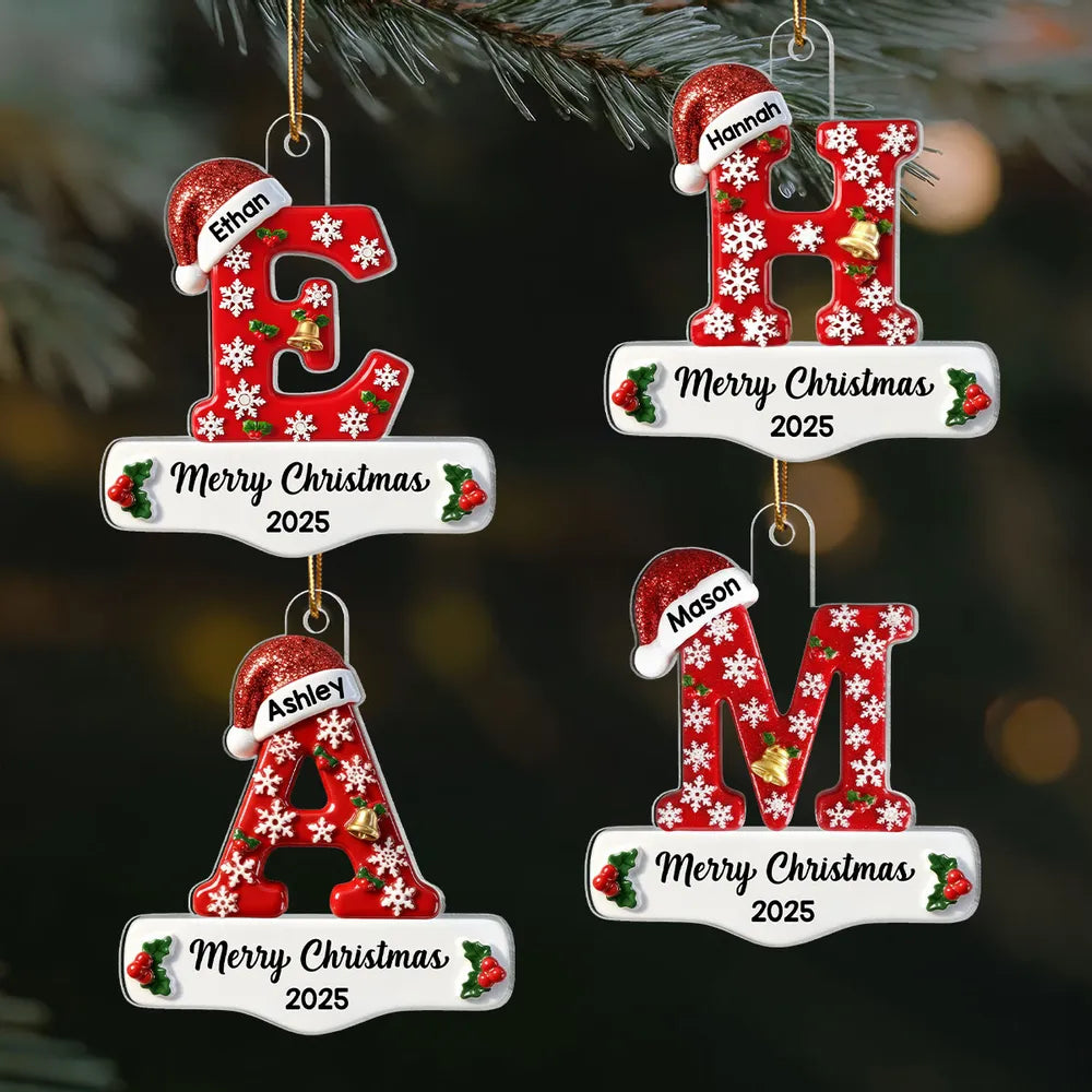 Personalized Acrylic Ornament Christmas Gift for Family