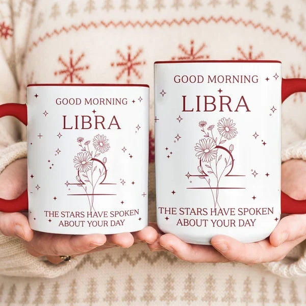 Personalized Two-Tone Zodiac Mug Custom Gift for Sister