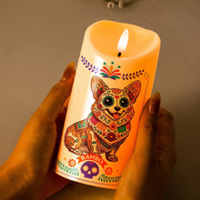 Load image into Gallery viewer, Personalized Flameless LED Candle Custom Pet Memorial Gift for Dog Lovers
