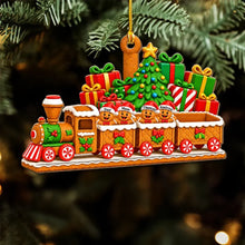 Load image into Gallery viewer, Personalized Gingerbread Family Acrylic Ornament Christmas Gift for Family
