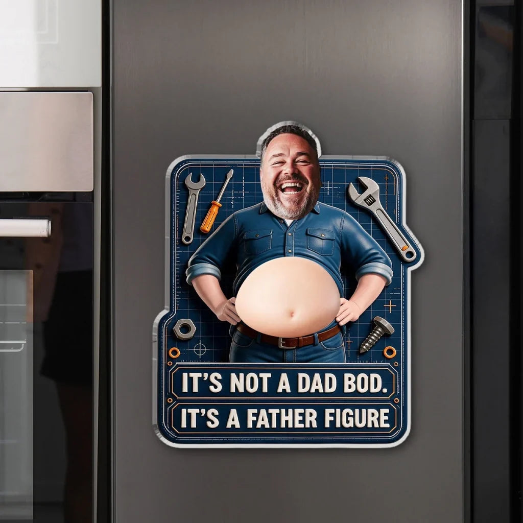 Personalized Dad Humor Acrylic Magnet Custom Workshop Gift