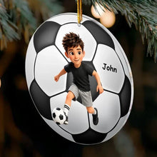 Load image into Gallery viewer, Personalized Sports Acrylic Ornament Custom Athlete Gift for Christmas
