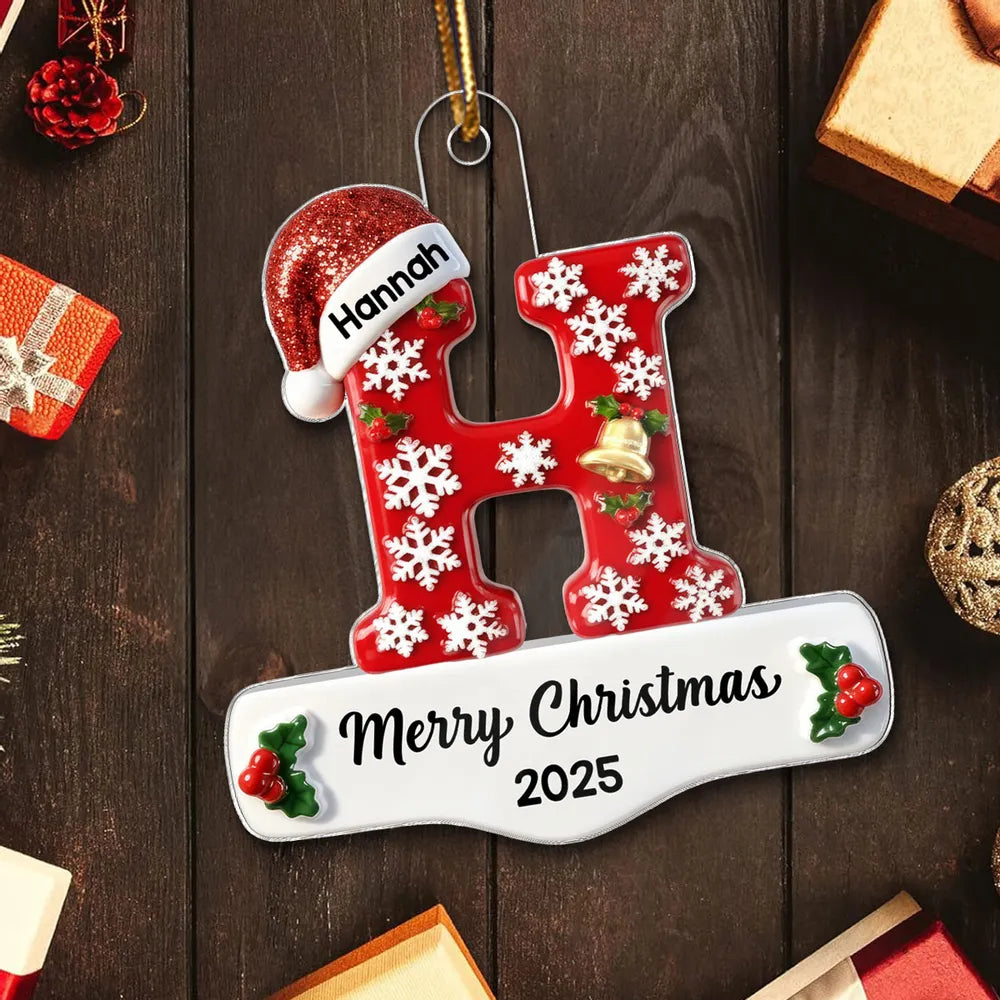 Personalized Acrylic Ornament Christmas Gift for Family