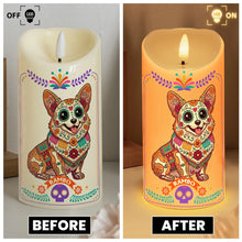 Load image into Gallery viewer, Personalized Flameless LED Candle Custom Pet Memorial Gift for Dog Lovers

